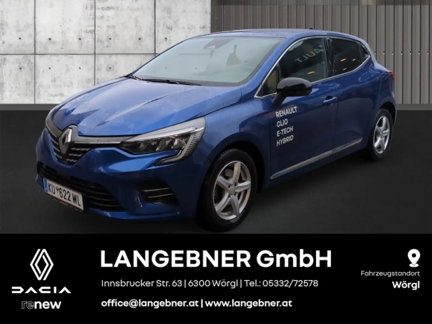 Renault Clio 5 Techno E-Tech Full Hybrid 145 Blau - 1