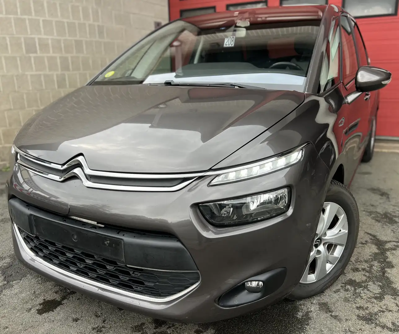 Citroen C4 Picasso 1.6 BlueHDi Shine S&S +CAMÉRA +NAVI +BOITE AUTO Brun - 1