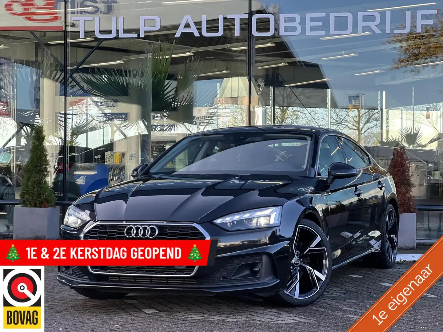 Audi A5 Sportback 40 TFSI 1e Eigenaar Dealer ondh Pano Zwart - 1