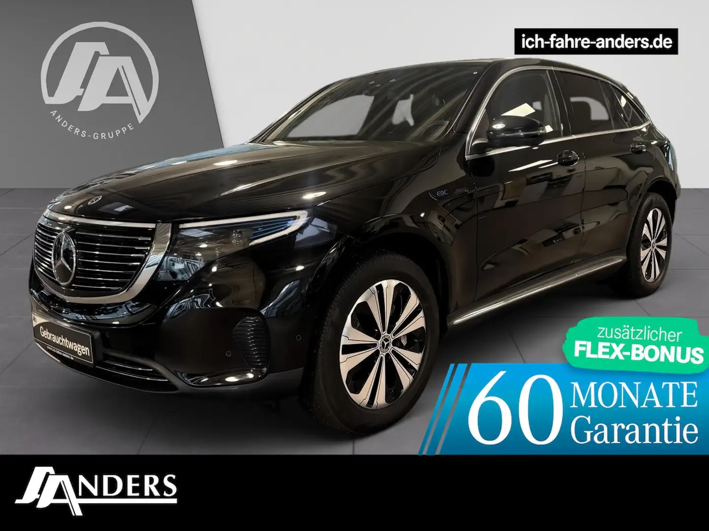 Mercedes-Benz EQC 400 4MATIC MBUX+Distr+LED+Sound+LED+360+SHD Schwarz - 1