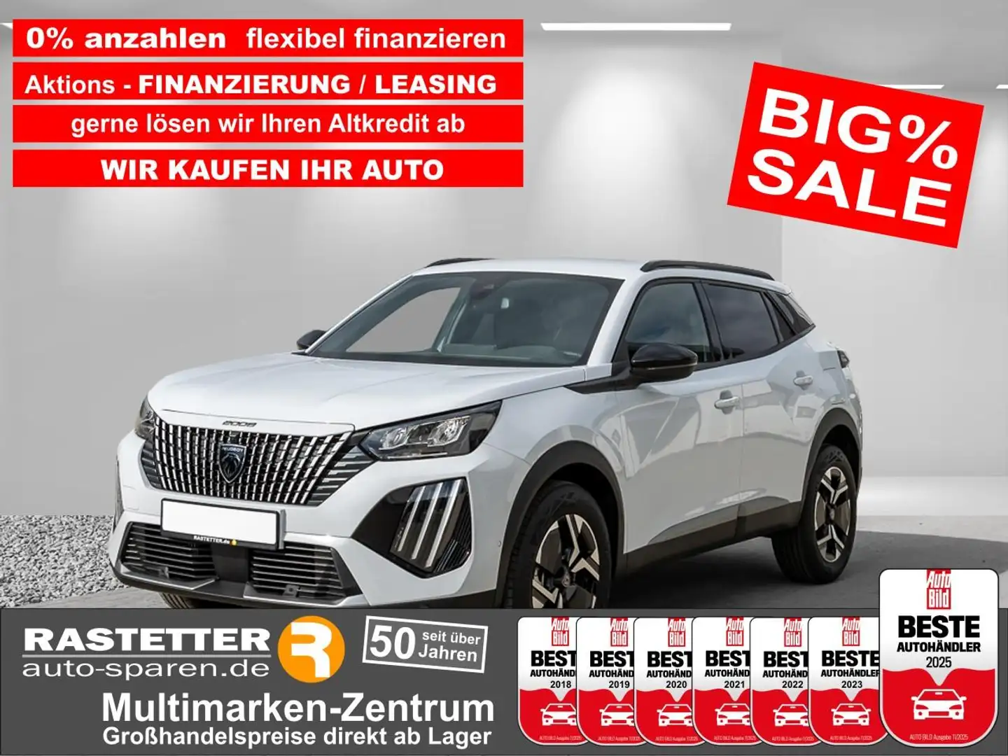 Peugeot 2008 Hybrid e-DSC6 Allure 3D+360+Keyless+iConnect+Induk Weiß - 1
