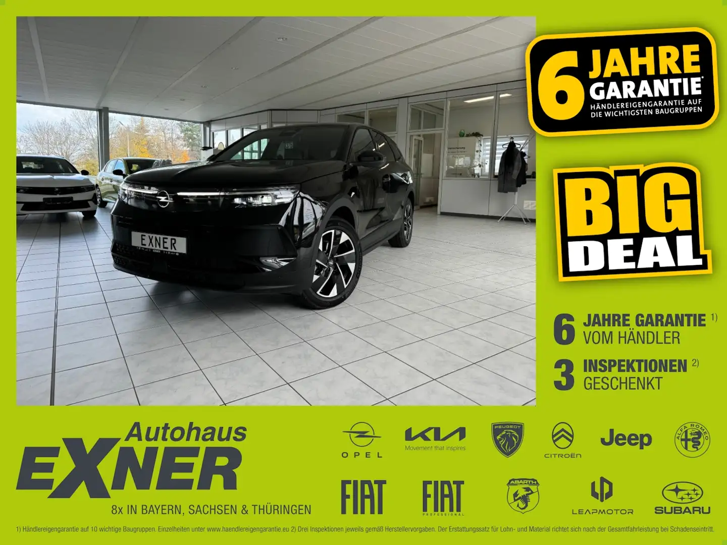 Opel Grandland GS 1.2 Turbo Matrix-LED, Sitzheizung Schwarz - 1