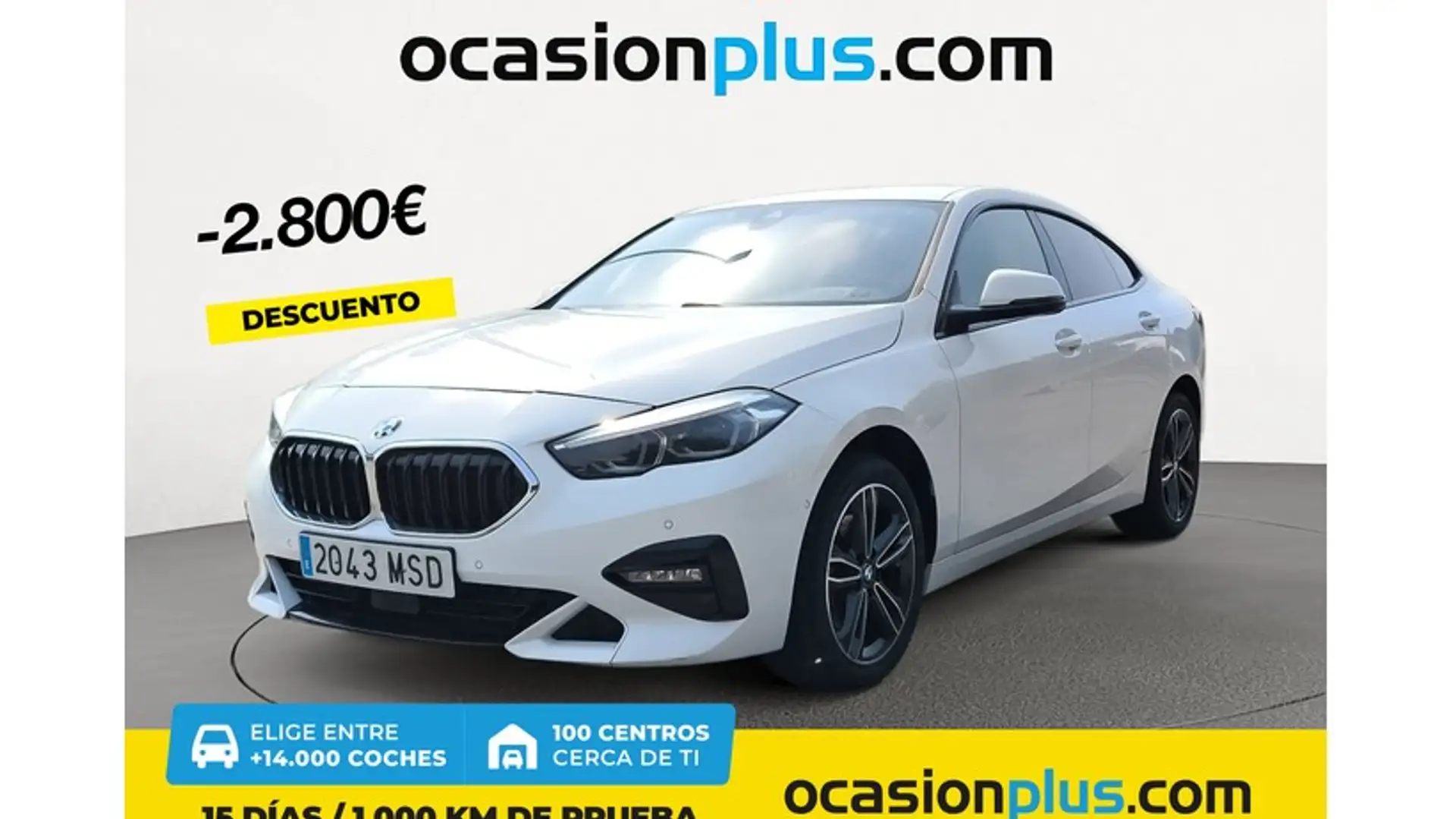 BMW 218 218iA Gran Coupé Blanc - 1