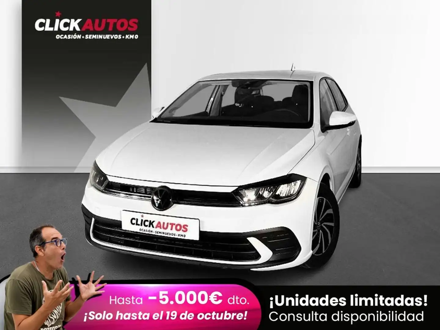 Volkswagen Polo 1.0 TSI Life 70kW Blanc - 1