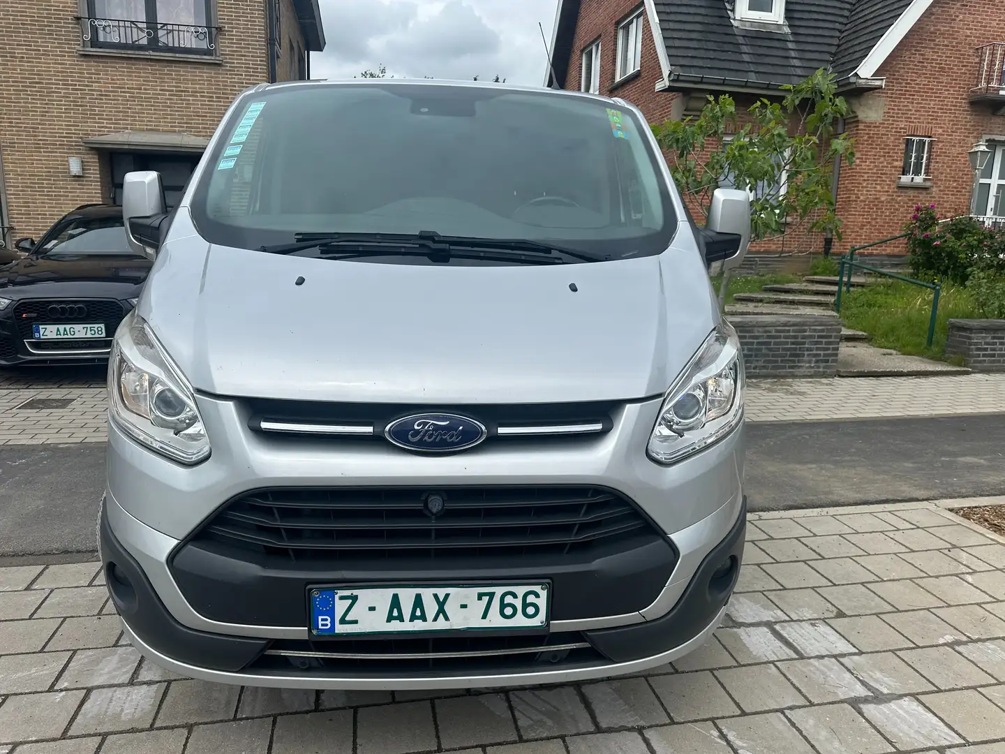 Ford Transit Custom Lang Chassi*Double Cabine*Navi Camera*Tva BTW18595 Argent - 2