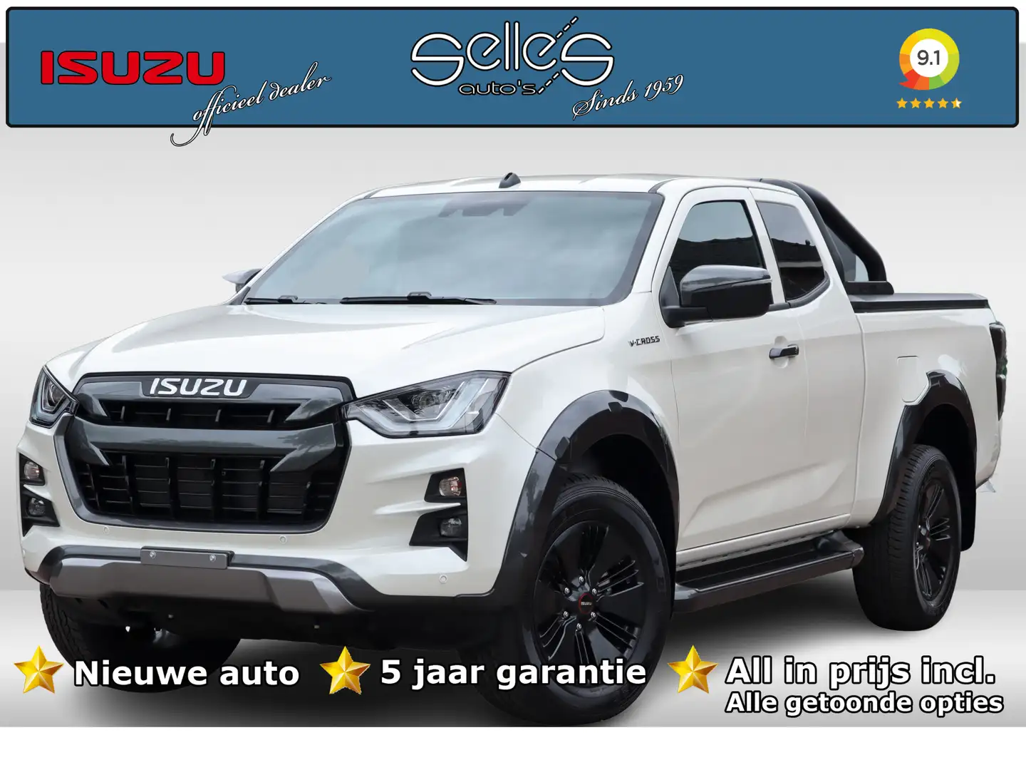 Isuzu D-Max V-CROSS 4WD Extended Cab | OP VOORRAAD | All-in pr White - 1
