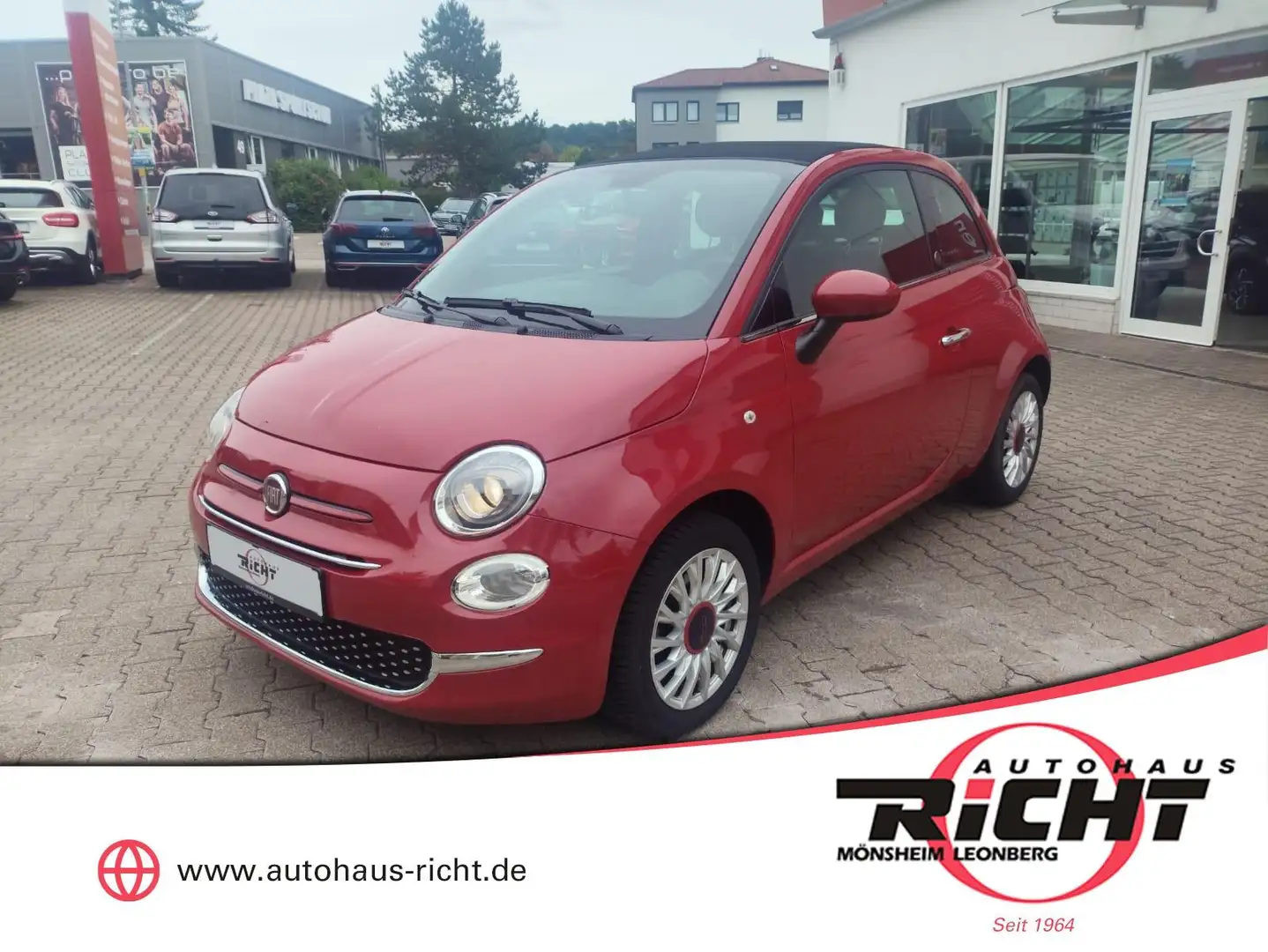 Fiat 500C Cabrio Red AAC PDC DAB LM-Felgen Rot - 1