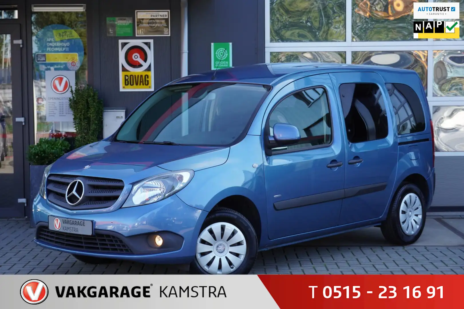 Mercedes-Benz Citan 112 Ambiente NAP Airco/Cruise/Bluetooth Blauw - 1