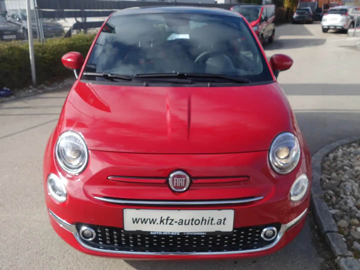 Fiat 500 Hybrid 70 (RED)*Panoramaglasdach/leasingfähig* Rot - 2