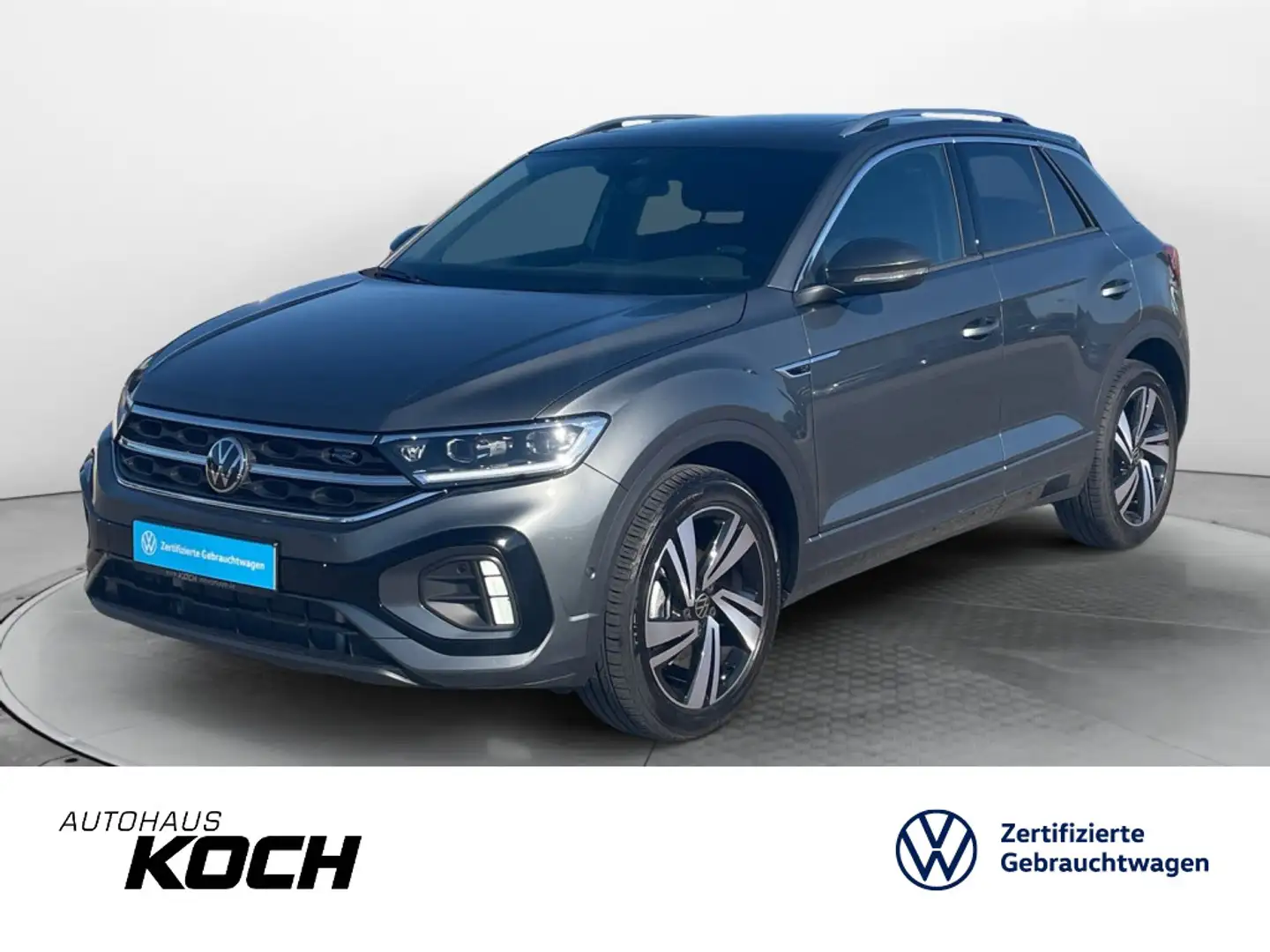 Volkswagen T-Roc 1.5TSI R-Line DSG Pano AHK Navi LED Kamera Grau - 1