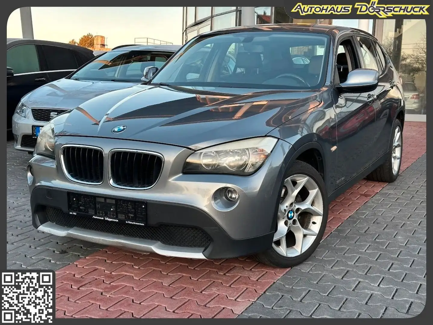 BMW X1 18d sDrive Automatik Becherhalter TÜV NEU Gris - 1
