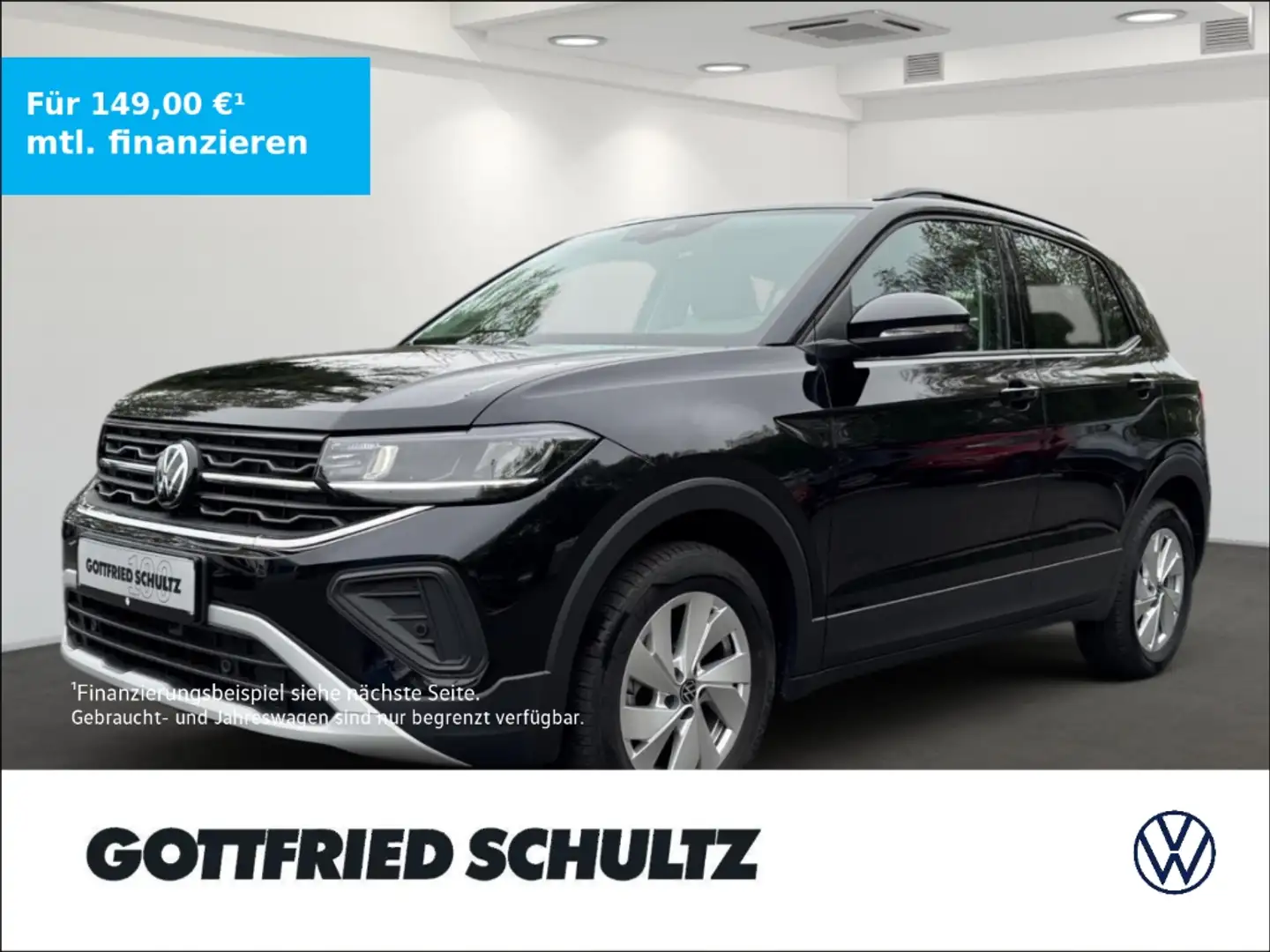 Volkswagen T-Cross 1.0 TSI Life LED ACC SHZ PDC LM ZV Schwarz - 1