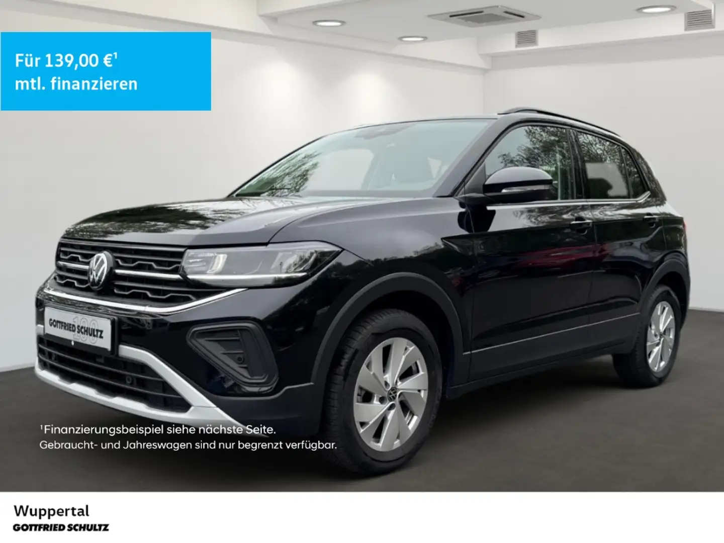 Volkswagen T-Cross 1.0 TSI Life LED ACC SHZ PDC LM ZV Nero - 1