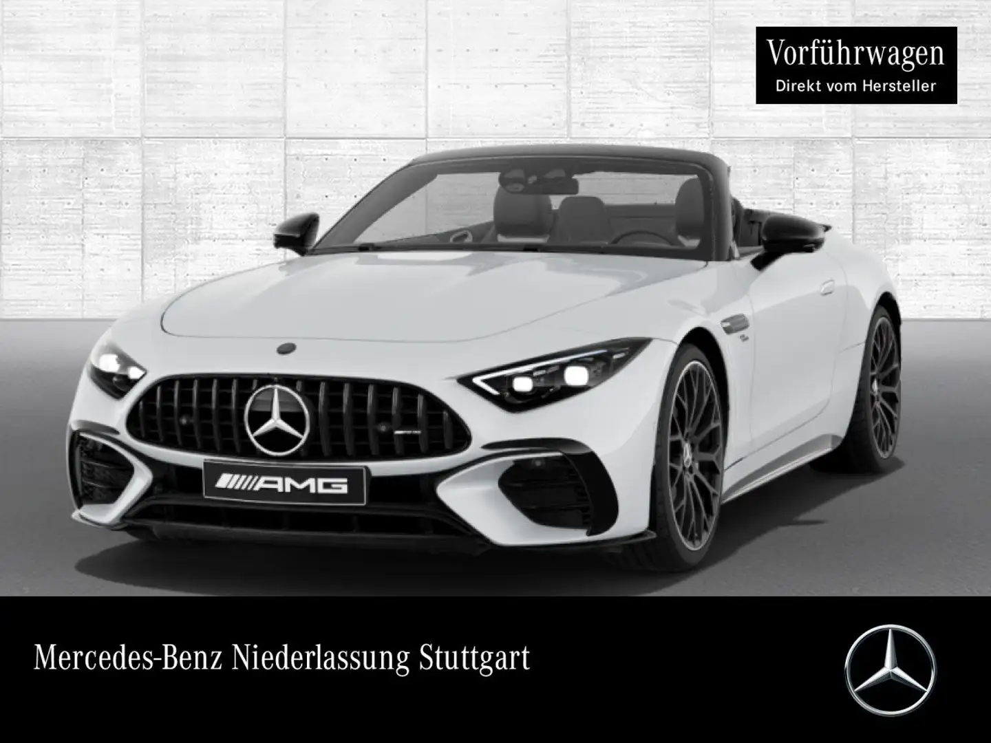 Mercedes-Benz SL 43 AMG Cab. AeroPak 360° Burmester Distr+ HUD Weiß - 1