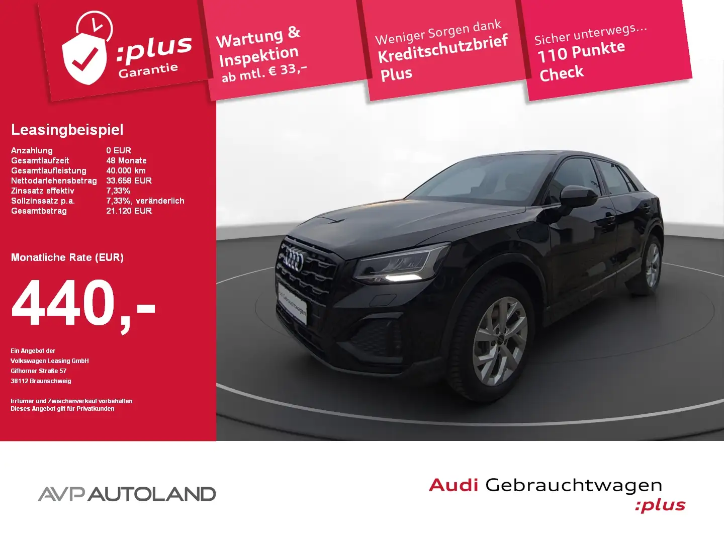 Audi Q2 35 TDI S tronic advanced | MMI NAVI | LED Schwarz - 1