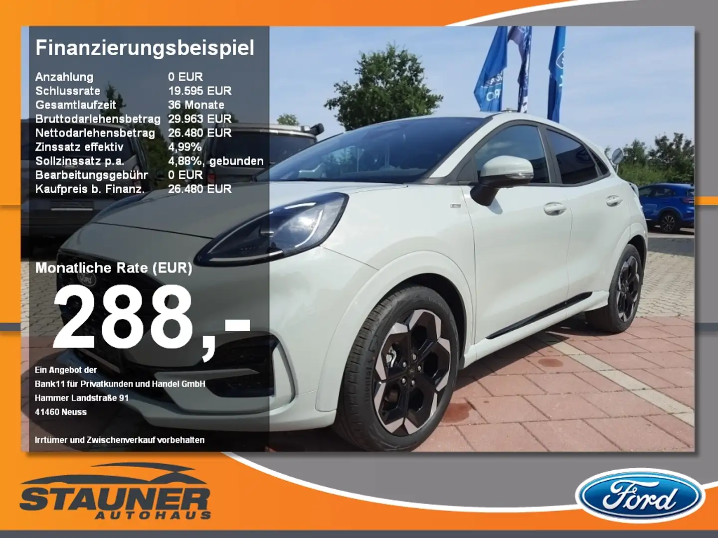 Ford Puma ST-Line X 1.0 EcoBoost Mild Neues Modell Сірий - 1