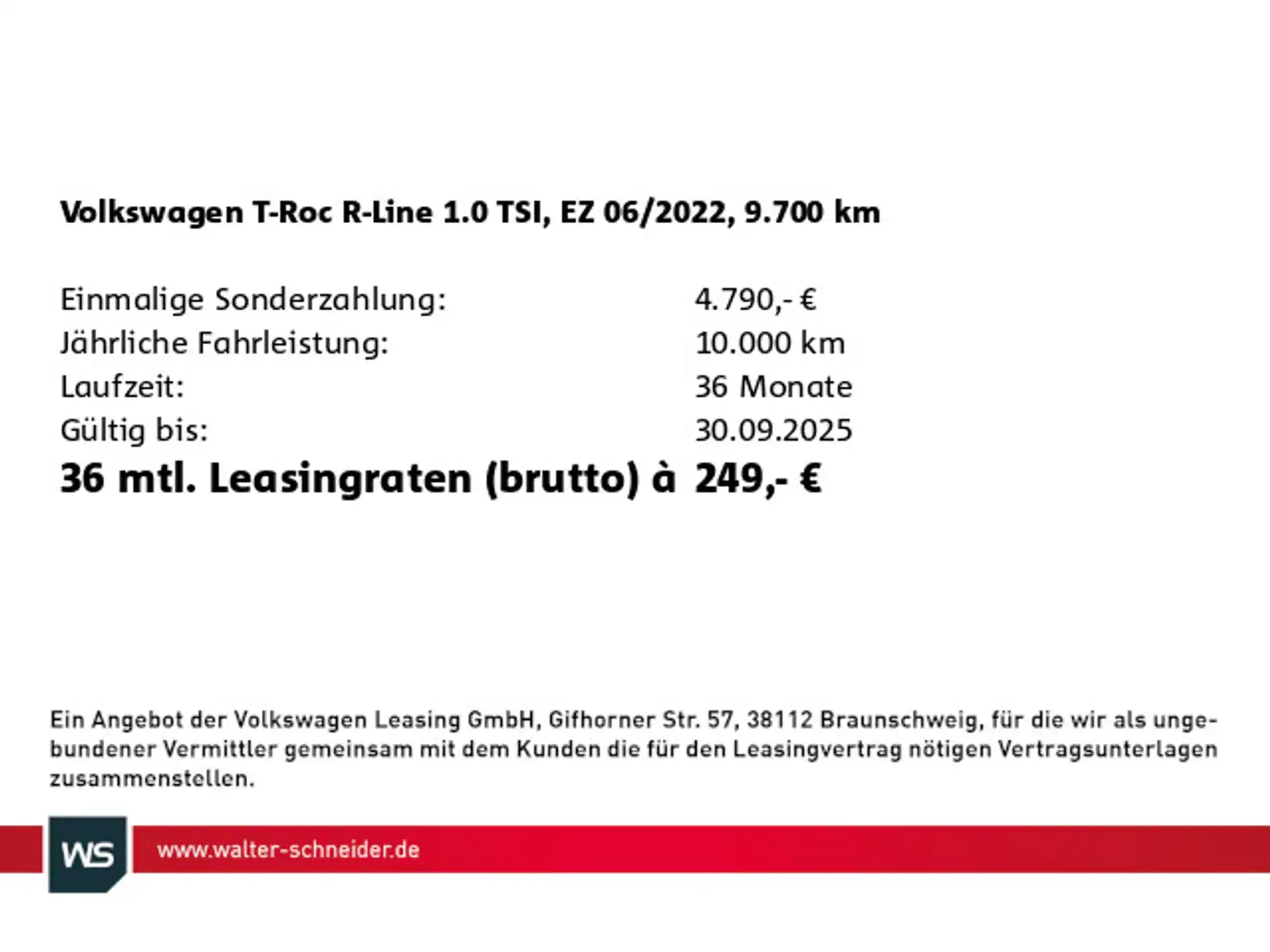 Volkswagen T-Roc 1.0 TSI R-Line LEDplus AHK Grau - 2