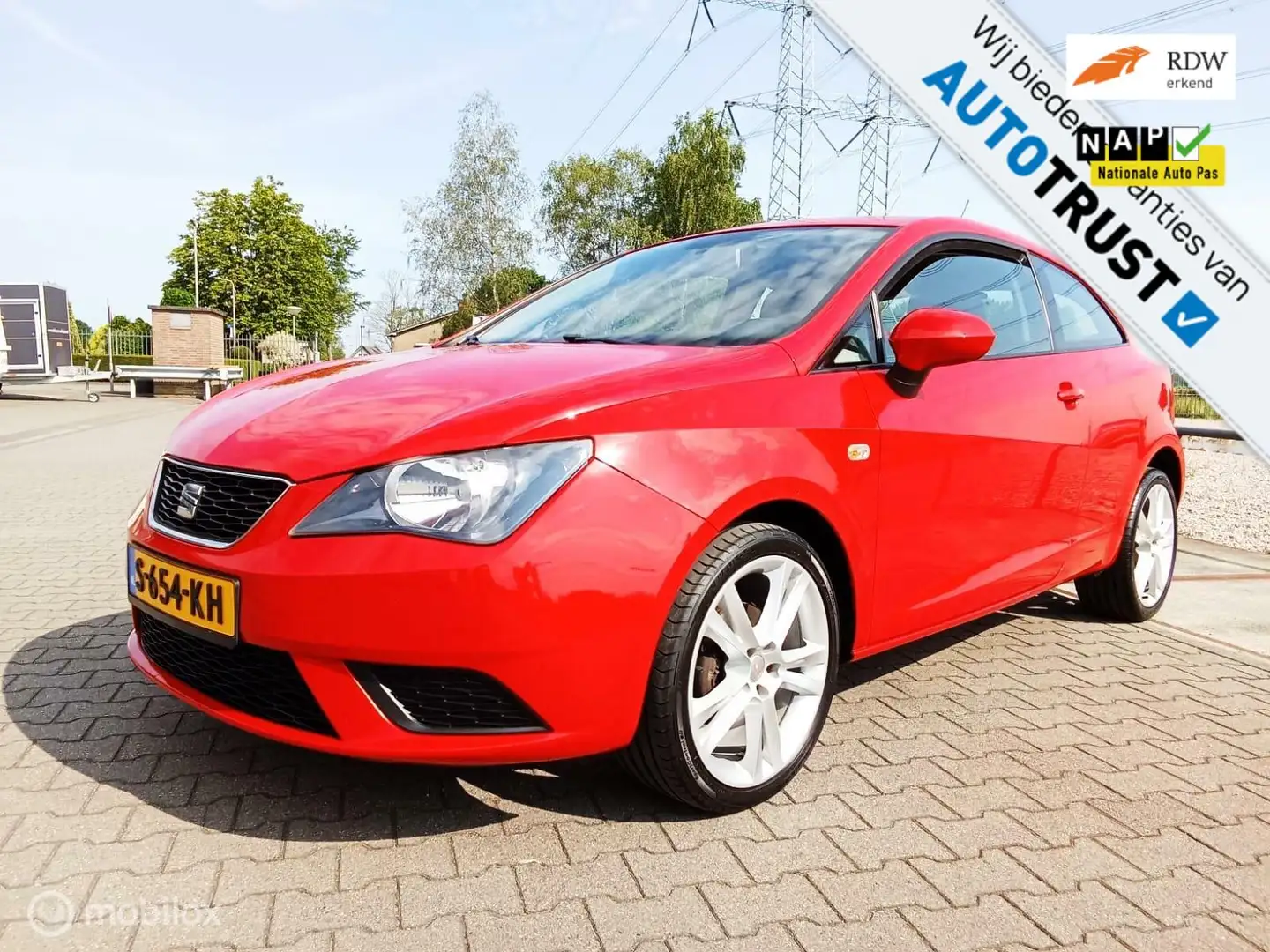 SEAT Ibiza 1.2 Style/Airco/sportvelgen/apk Rood - 1