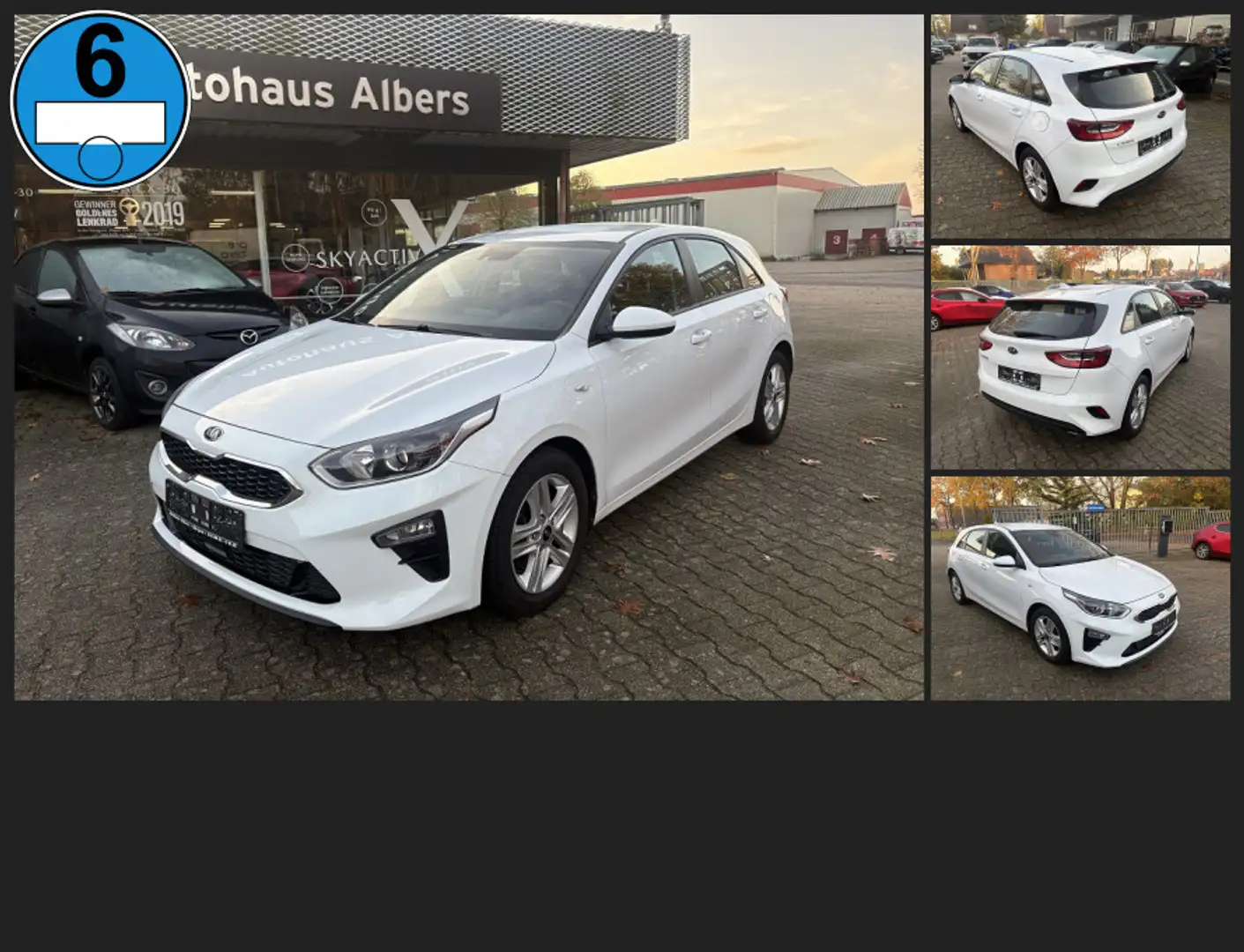 Kia Ceed / cee'd 1.0 T-GDI Edition 7, ALU, R.Kamera, Wit - 1