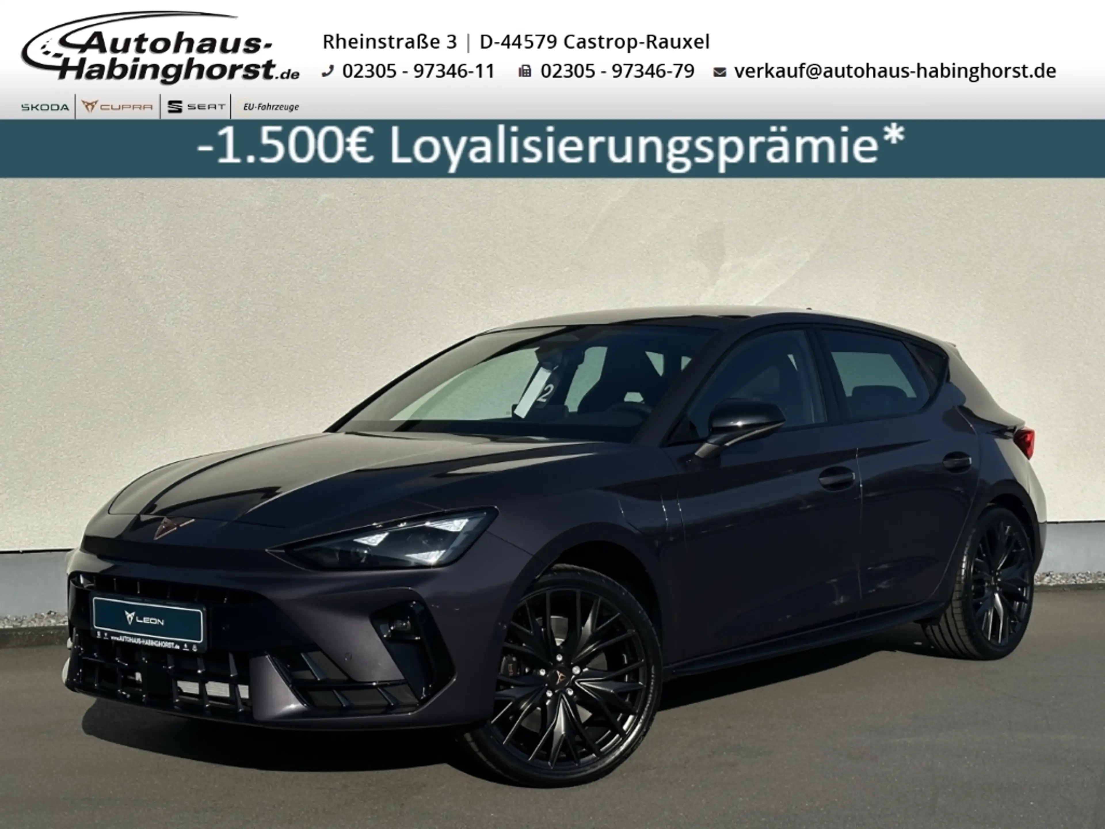 CUPRA Leon 1.5 e-Hybrid DSG VZ Black Edition DCC ACC Pano Mat