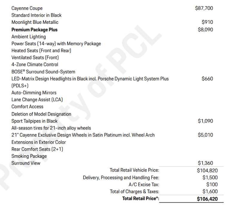 used 2021 Porsche Cayenne car, priced at $58,900
