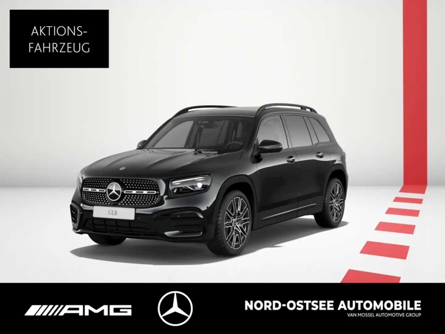Mercedes-Benz GLB 220 d 4m AMG NIGHT AHK PANO 7-SITZE 360° Schwarz - 2