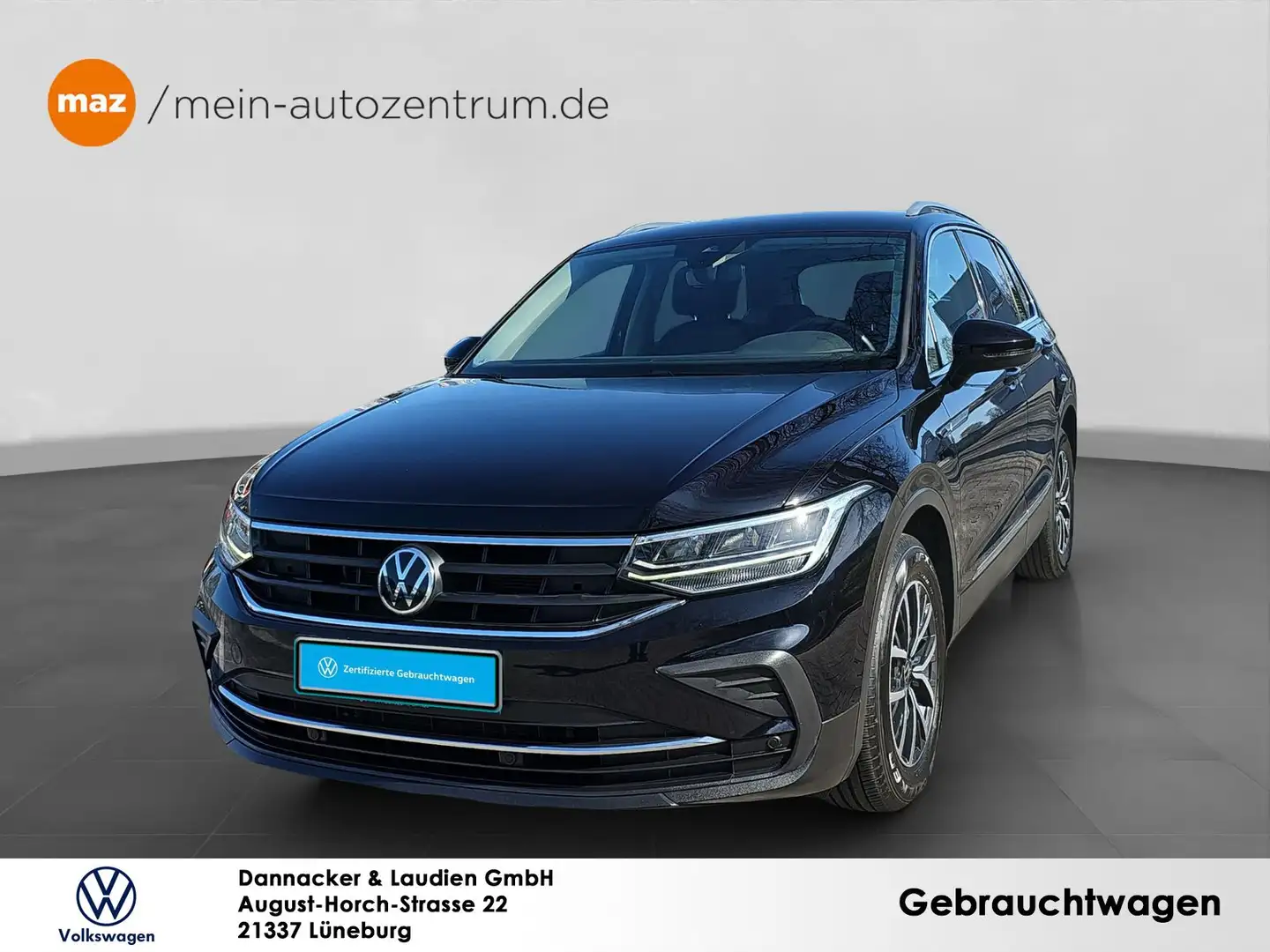 Volkswagen Tiguan 2.0 TDI Life Alu LED AHK Navi ACC Sitzheizu Schwarz - 1