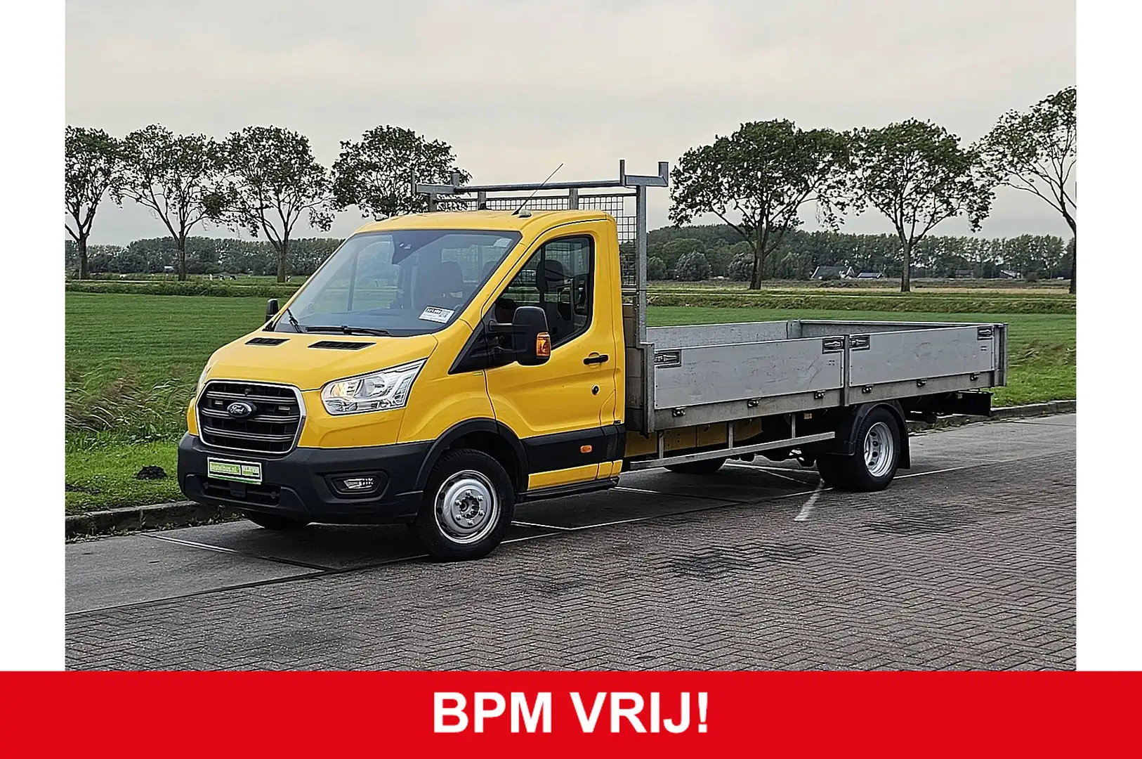 Ford Transit 350 2.0 TDCI L5H1 Open-Laadbak 5 meter! Euro6 Airc Gelb - 1