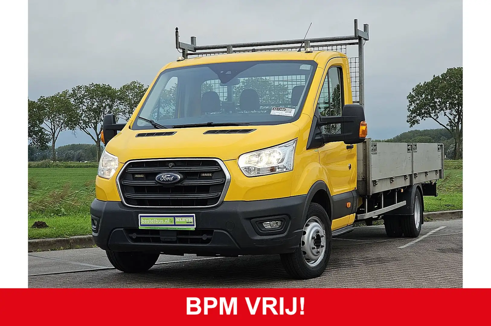 Ford Transit 350 2.0 TDCI L5H1 Open-Laadbak 5 meter! Euro6 Airc Gelb - 2