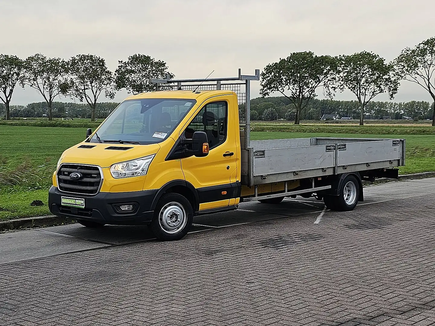 Ford Transit 350 2.0 TDCI L5H1 Open-Laadbak 5 meter! Euro6 Airc Jaune - 1