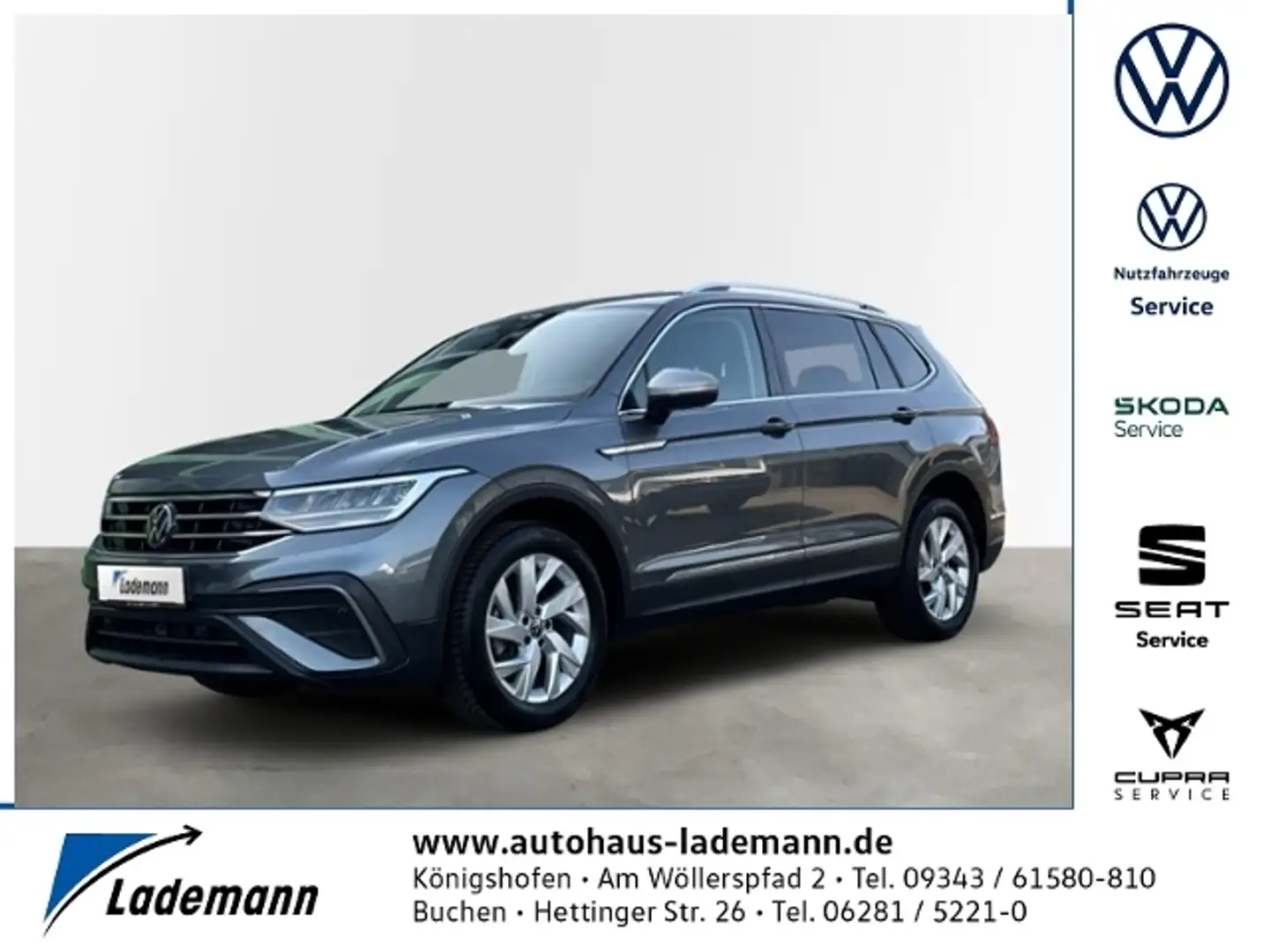 Volkswagen Tiguan Allspace 1.5 TSI DSG 7-SITZE+LED+NAVI+AHK Gris - 1