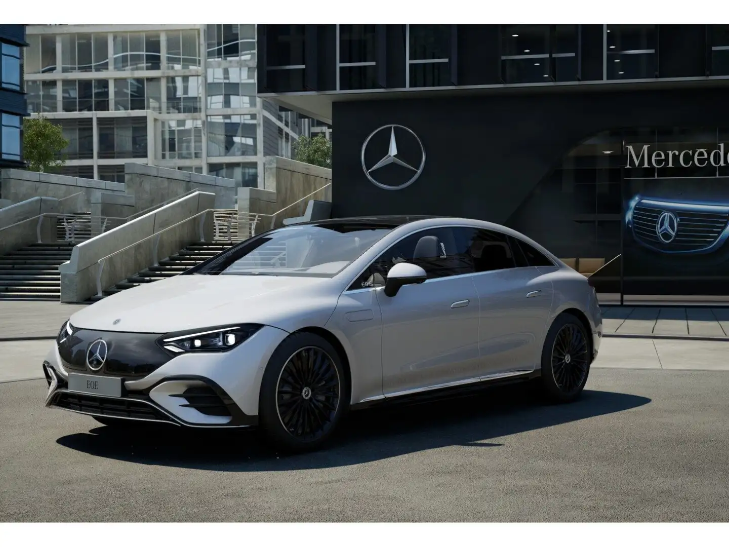 Mercedes-Benz EQE 350 4M AMG Distr. Airmatic HUD 360° DigitaL. Silber - 2