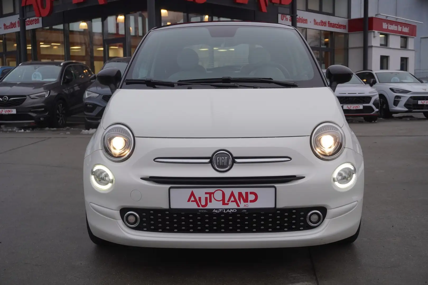Fiat 500 1.0 M-Hybrid Dolcevita Panorama Teilleder Blanc - 2