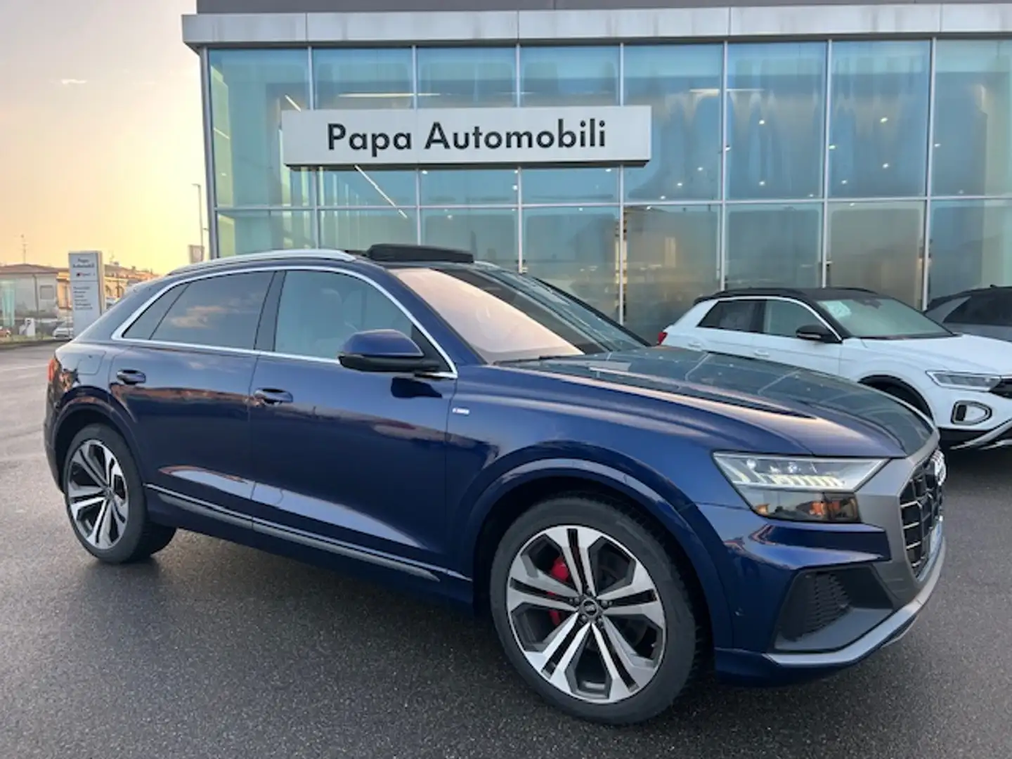 Audi Q8 3.0 TDI mhev S-LINE quattro tiptronic Blau - 1