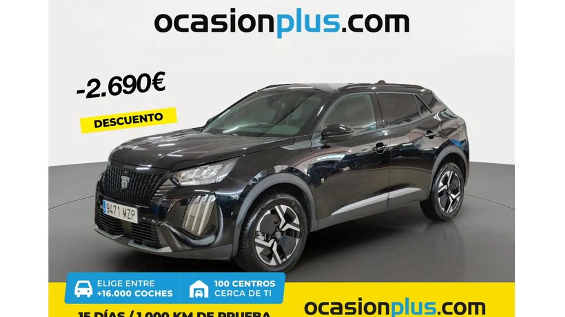 Peugeot 2008 Hybrid 136 Allure eDCS6 Zwart - 1