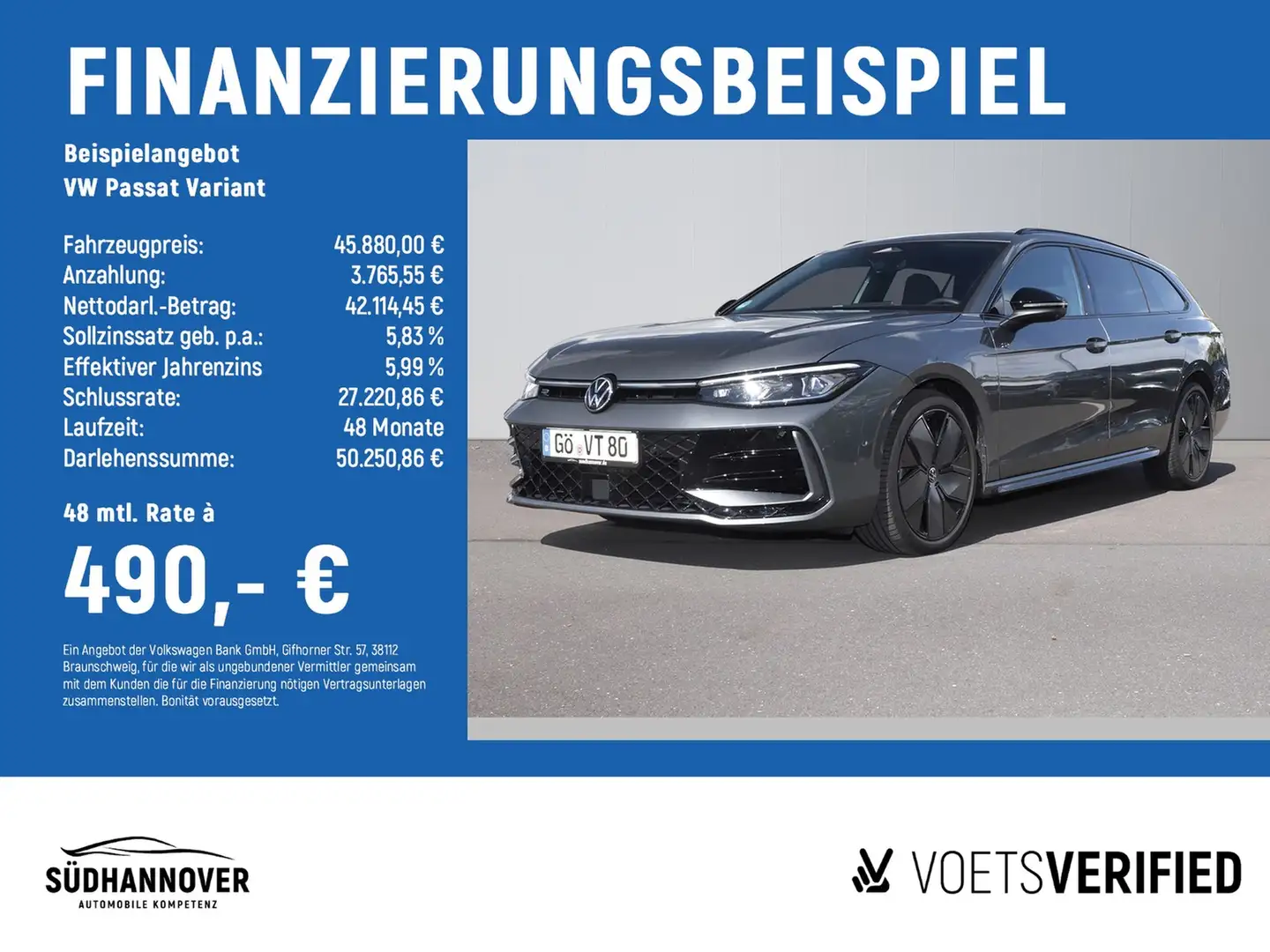 Volkswagen Passat Variant R-line "Black Style" 2.0 TDI DSG Grau - 2