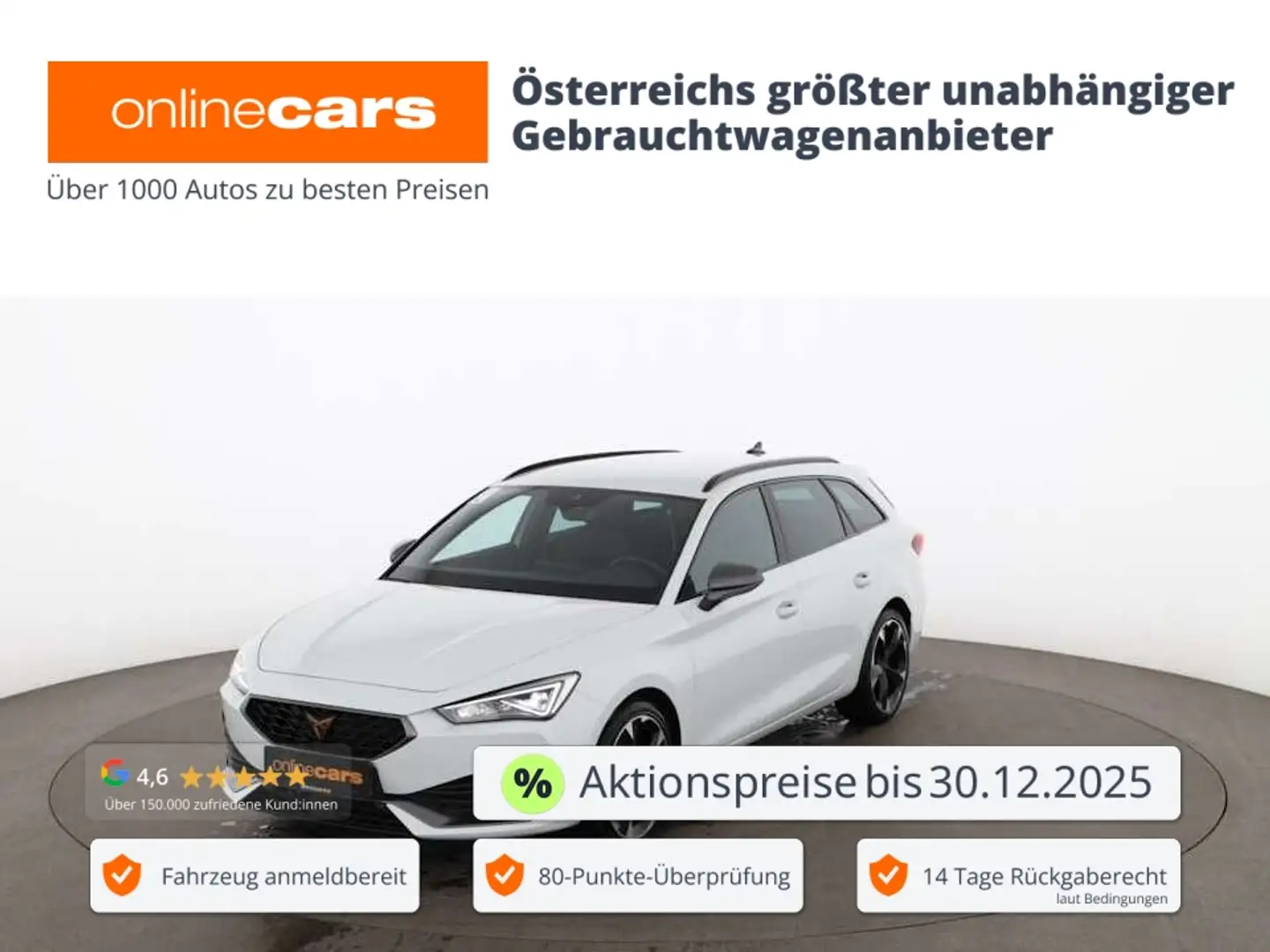 CUPRA Leon Sportstourer 1.5 eTSI Aut LED RADAR ASSIST Weiß - 1