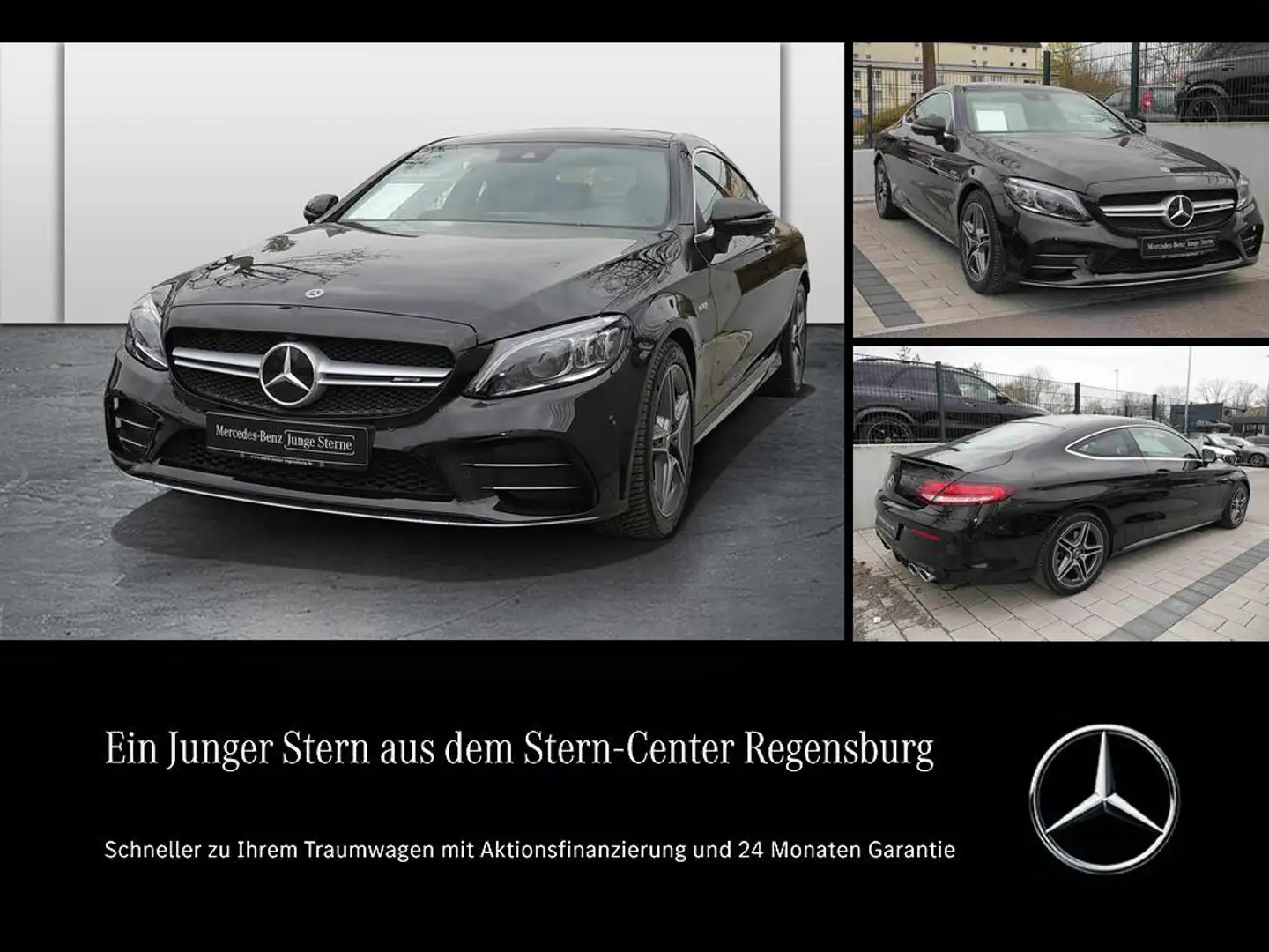 Mercedes-Benz C 43 AMG 4M Coupé+PerfAGA+360°+PANO+MULTIBEAM+++ Schwarz - 1
