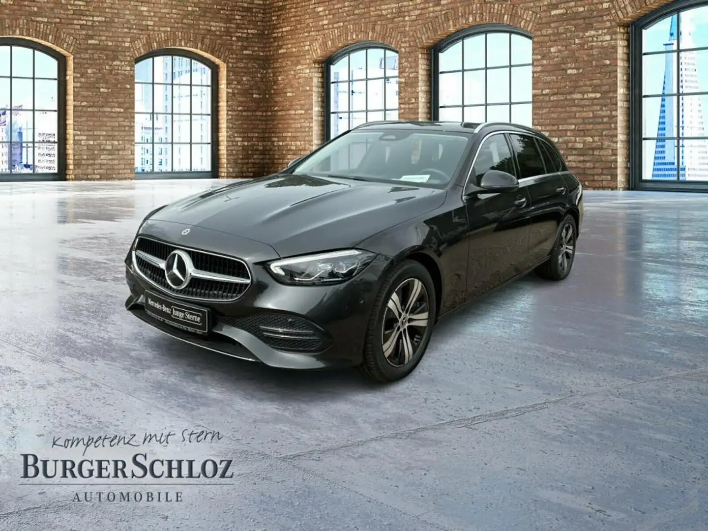 Mercedes-Benz C 200 T-Modell Pano SpurW W-Paket PDC SHZ LED Grau - 1