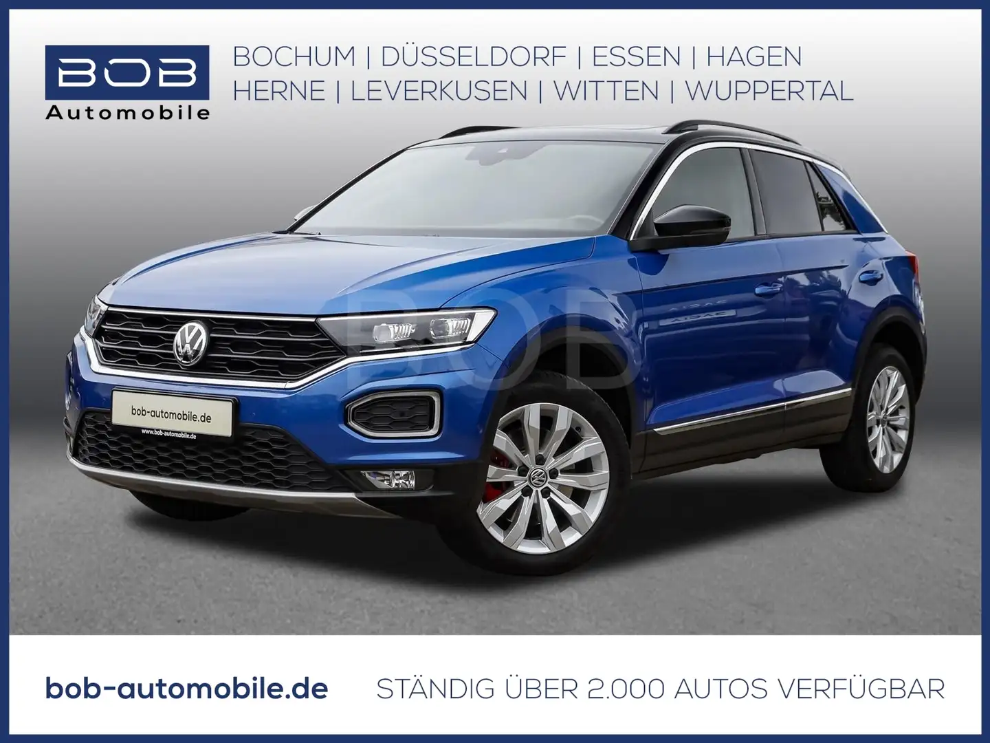 Volkswagen T-Roc T-Roc 1.5 TSI ACT Sport AHK NAVI SHZ KLIMA Blau - 1