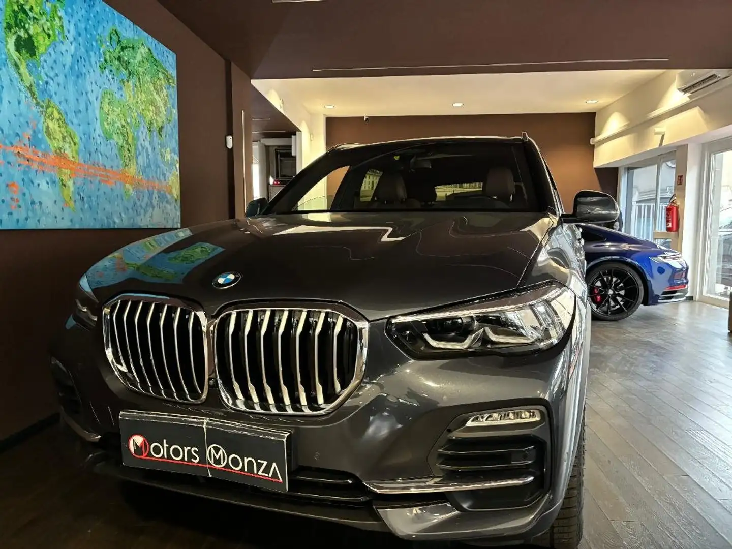 BMW X5 xdrive45e Xline plug in- hybrid  tetto pan-sospen. Grijs - 1