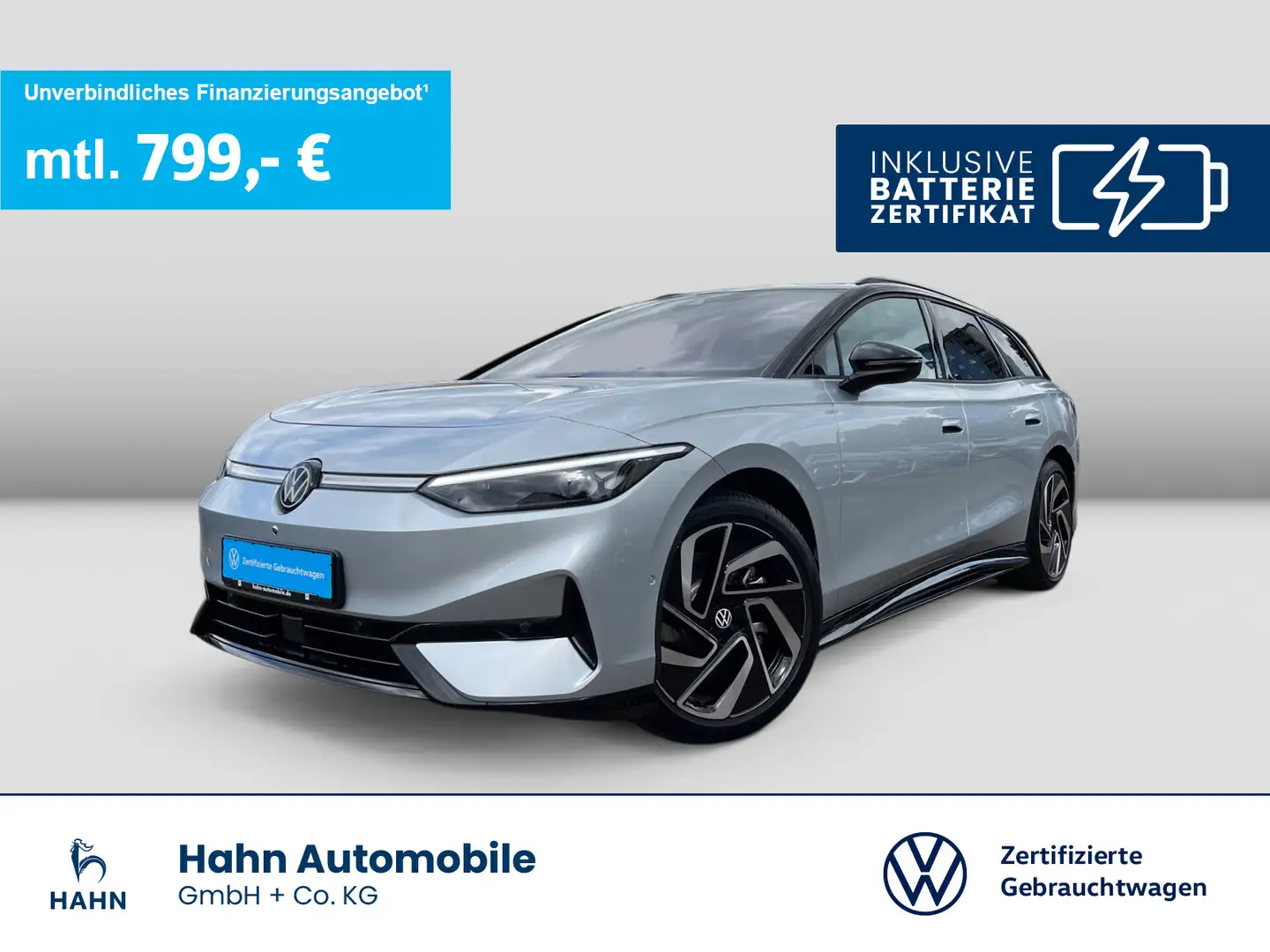 Volkswagen ID.7 Tourer Pro AHK Wärmepumpe 360° Navi Silber - 1