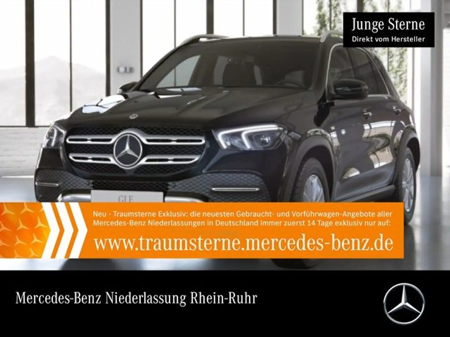 Mercedes-Benz GLE 350 de 4M AHK+MULTIBEAM+FAHRASS+KAMERA+19"+9G Schwarz - 1