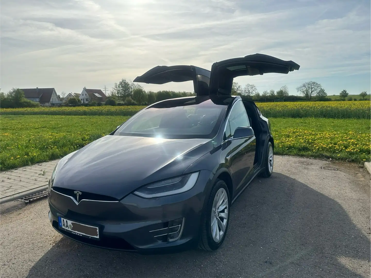 Tesla Model X 100D  6-Sitzer Volles Pot. Autopilot standhzg TOP Grau - 1