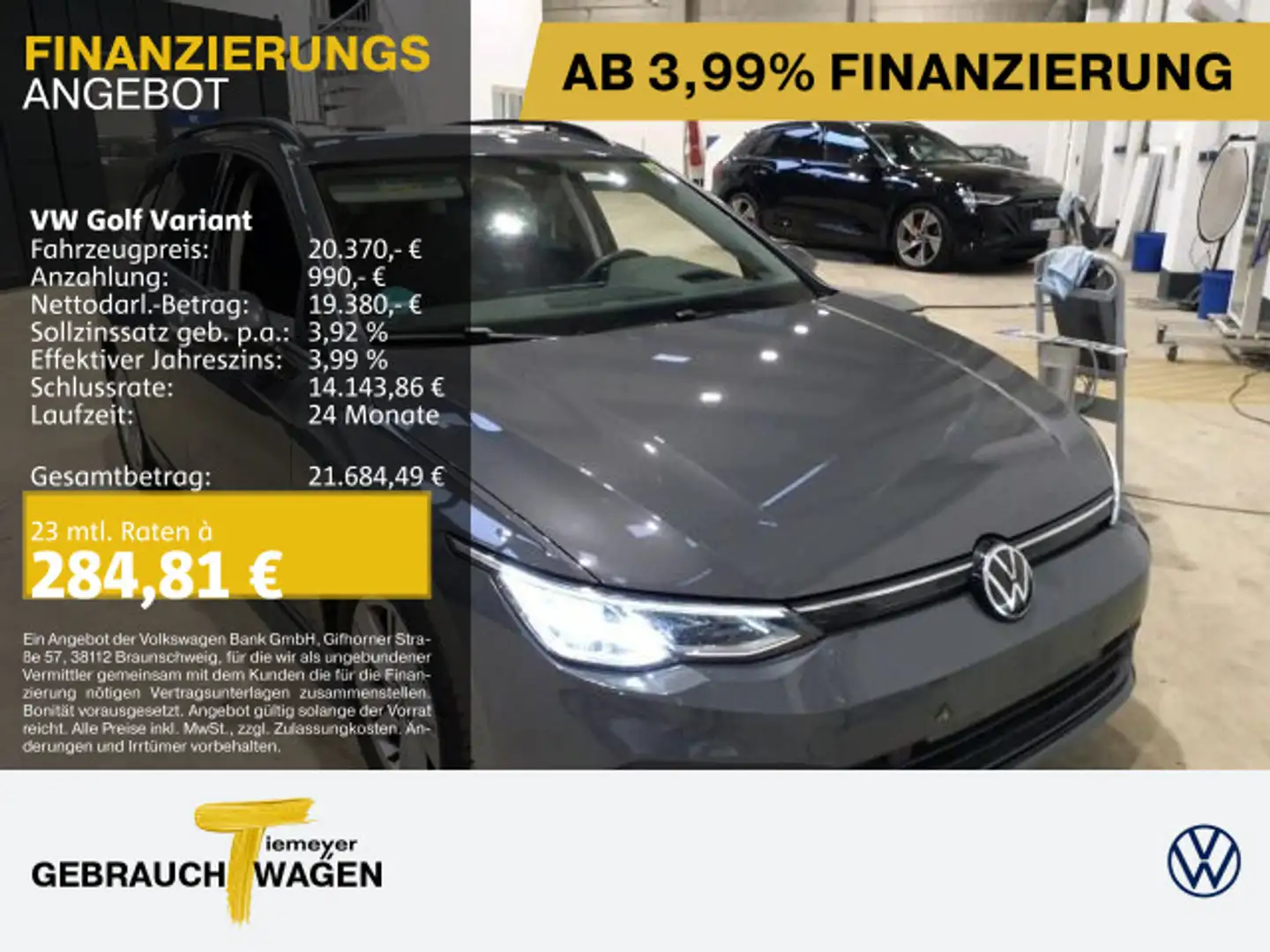 Volkswagen Golf Variant 2.0 TDI DSG LIFE ERGOSITZ Grau - 1