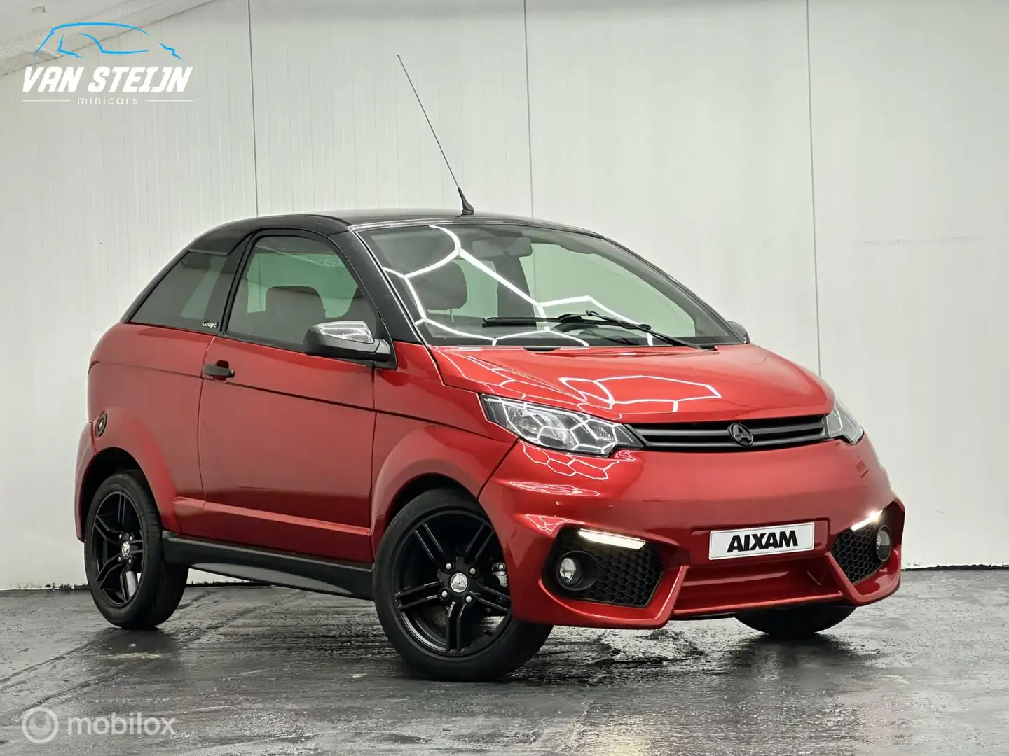Aixam GTI Brommobiel Coupé Rood | ABS Rojo - 1
