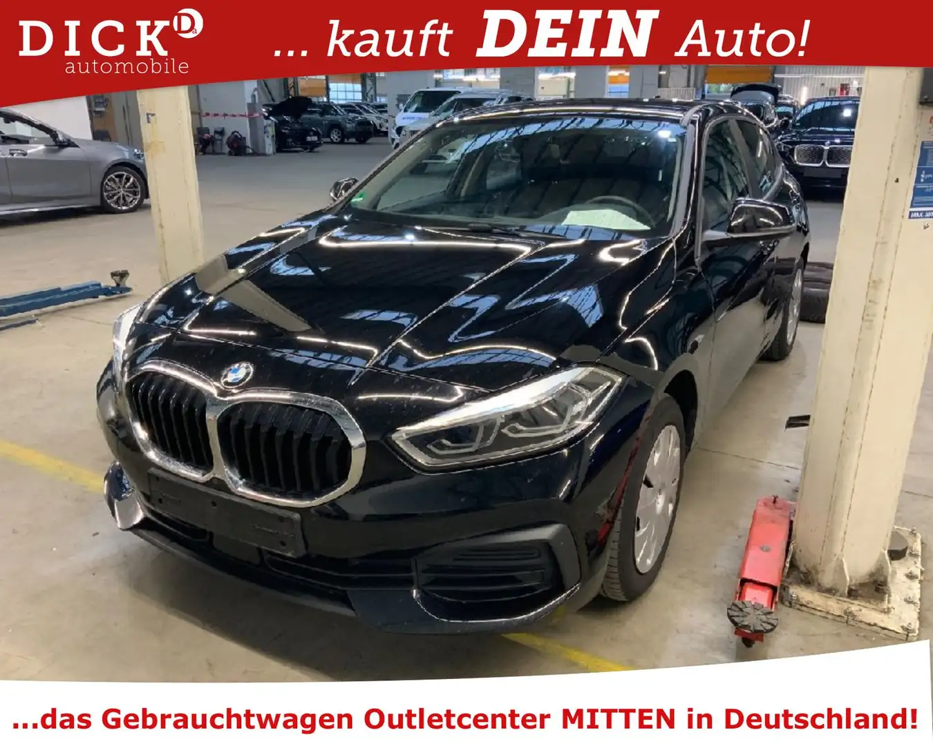 BMW 116 d Lim 7G-Aut.  LED/HUD/DAB/NAVI/SHZ/PDC/8Fach Schwarz - 1