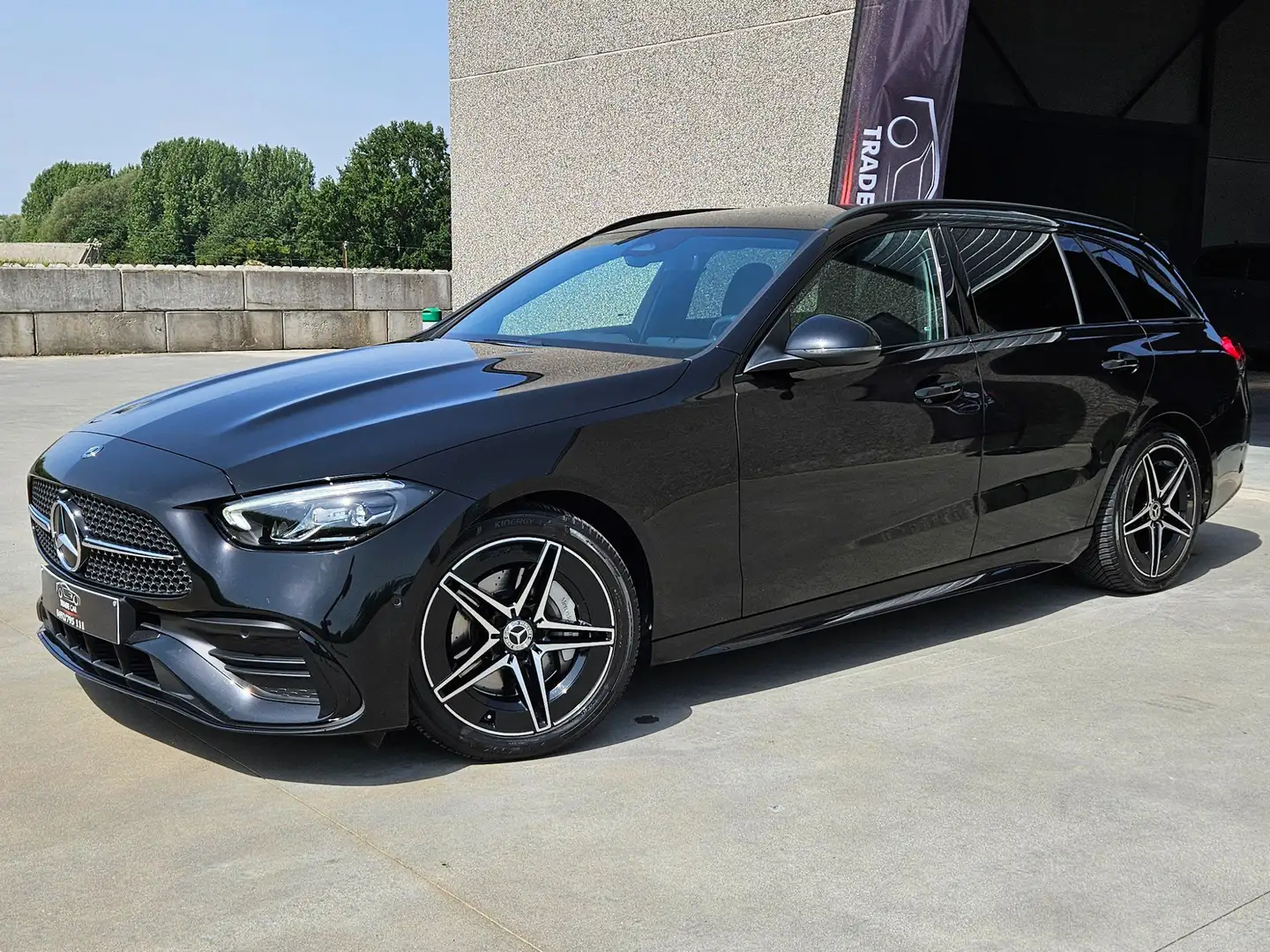 Mercedes-Benz C 200 C Break 200 d AMG Line*CAM 360*PANO*LEDER*GARANTIE Zwart - 1