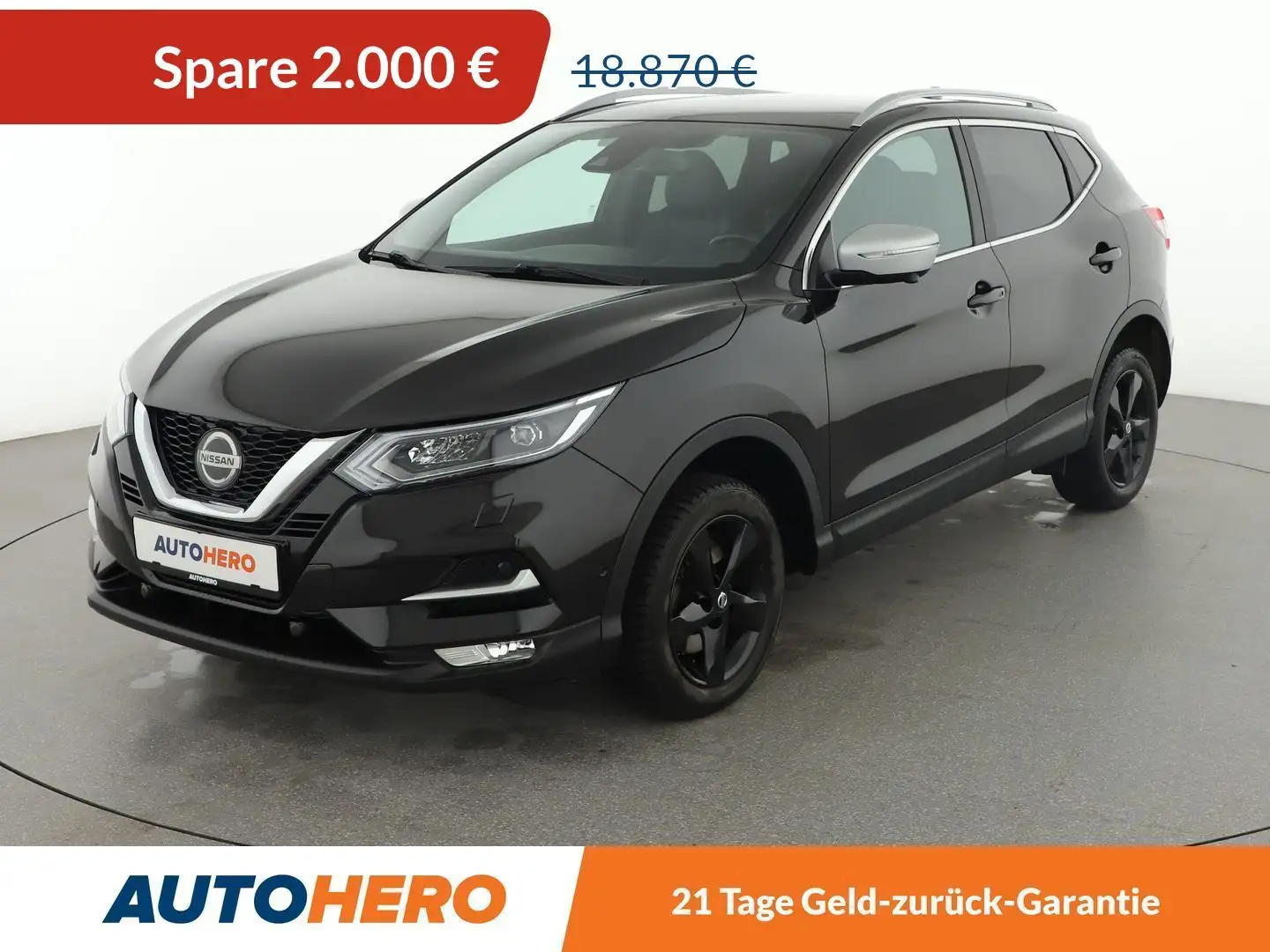 Nissan Qashqai 1.3 DIG-T Tekna+*NAVI*360°CAM*LED*BOSE*PDC*SHZ* Negro - 1