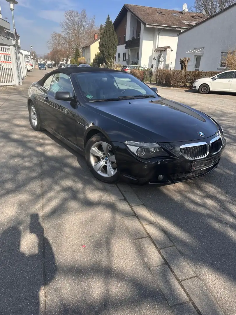 BMW 630 i Cabrio Automatik Navi Prof. Vollleder Schwarz - 1